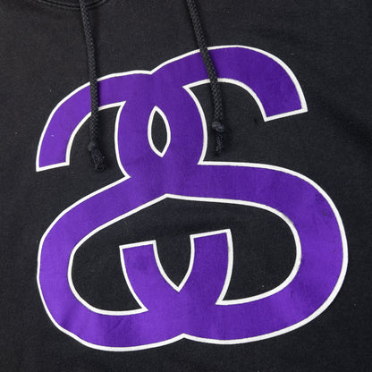 Vintage Stussy Logo Hoodie Size M