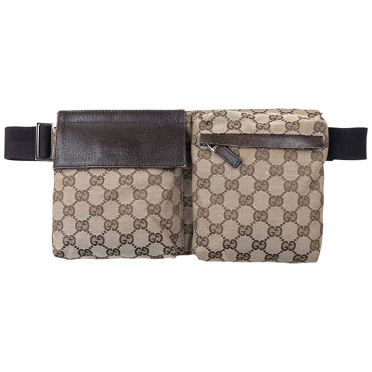 Vintage Gucci Monogram Crossbody Bag