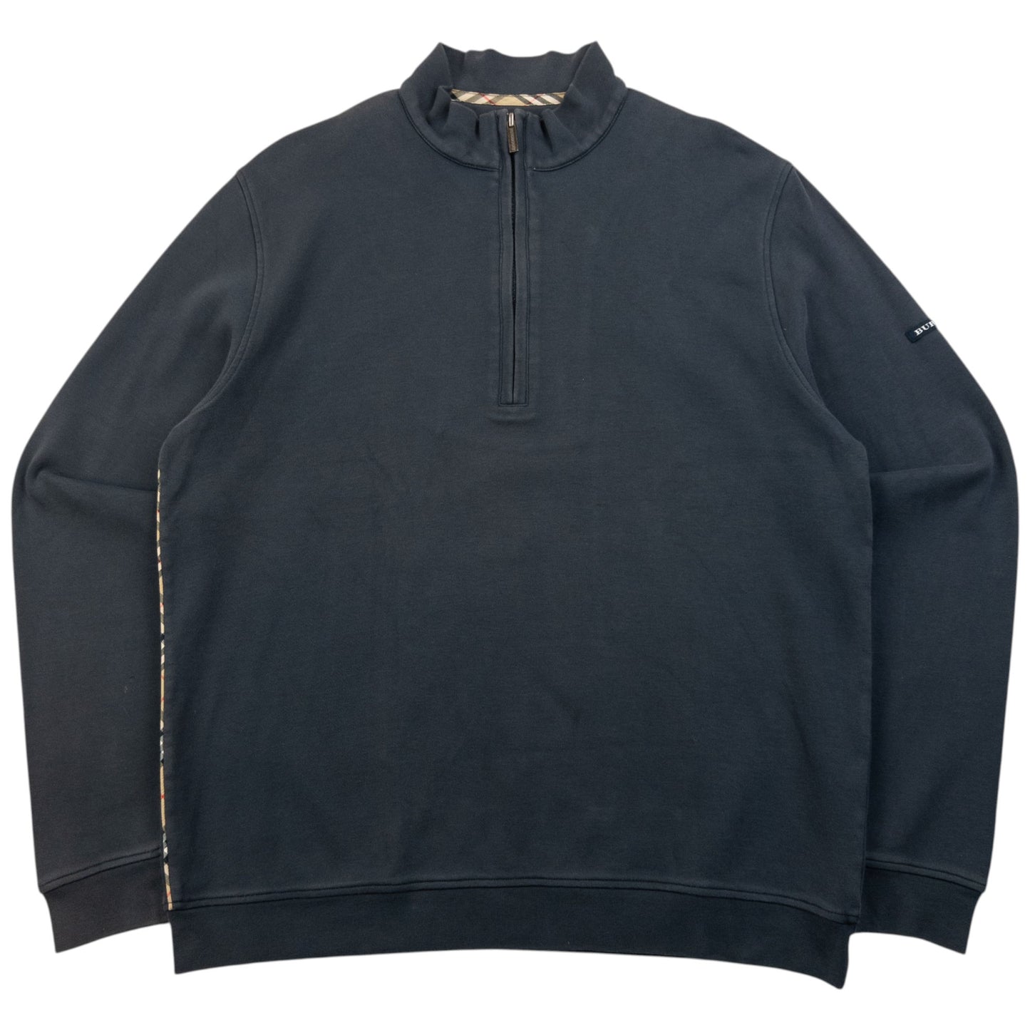 Vintage 2000s Burberry Golf Q Zip Sweatshirt Size S