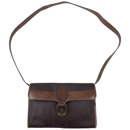 Vintage Dior Monogram Leather Crossbody Bag