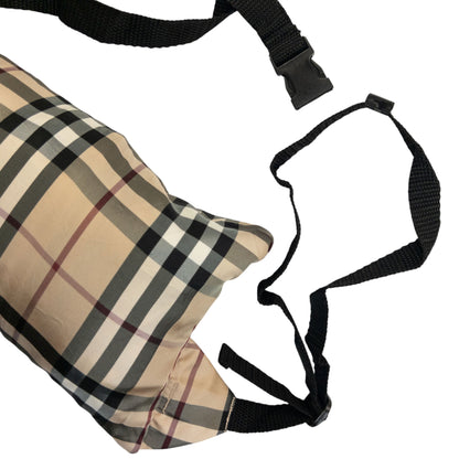 Vintage 2000s Burberry Golf Nova Check Packable Jacket Size L