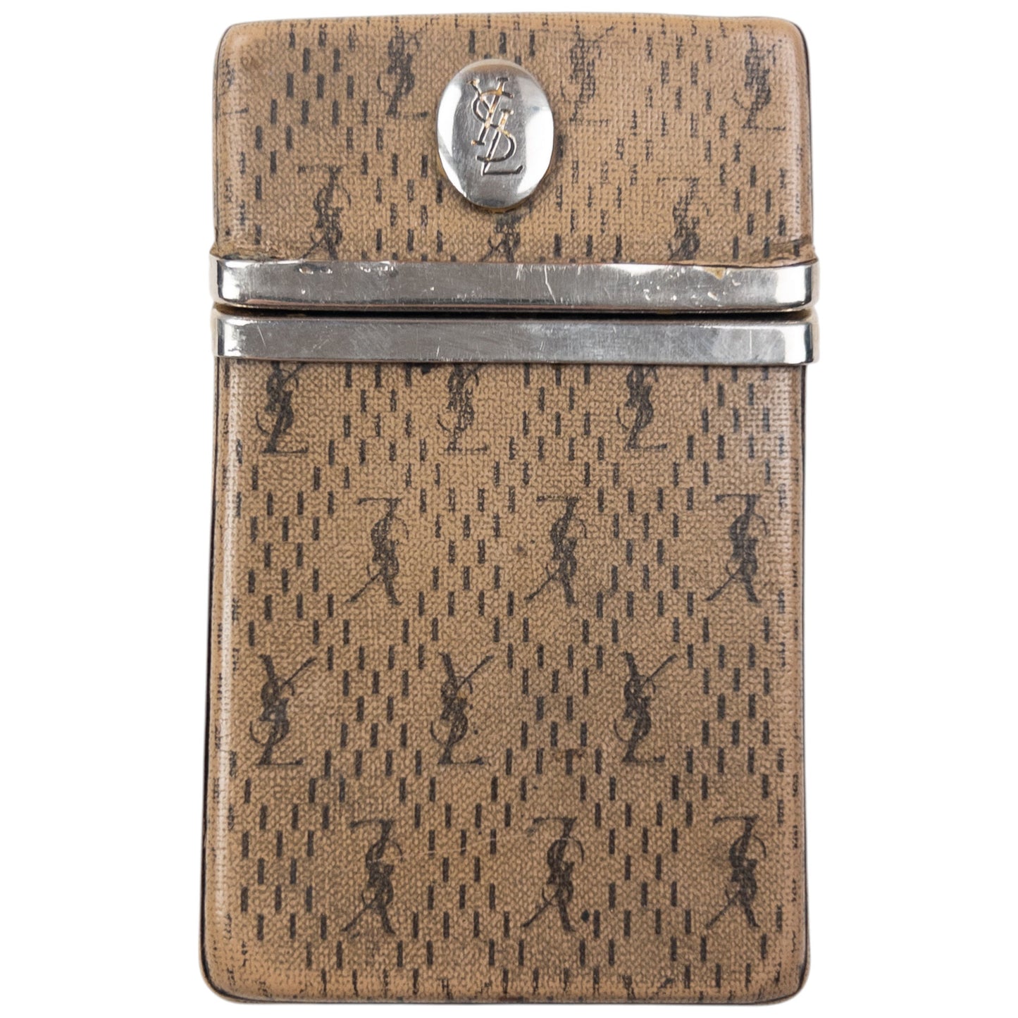 Vintage YSL Yves Saint Laurent Monogram Cigarette Carton Box