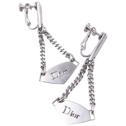 Vintage 2000s Dior By John Galliano Silver Clip-On Earrings