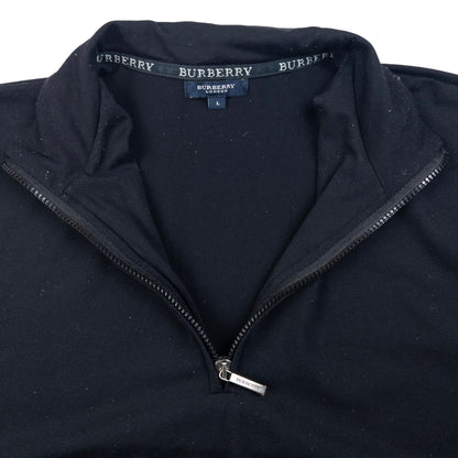 Vintage Burberry Q Zip Jumper Size M