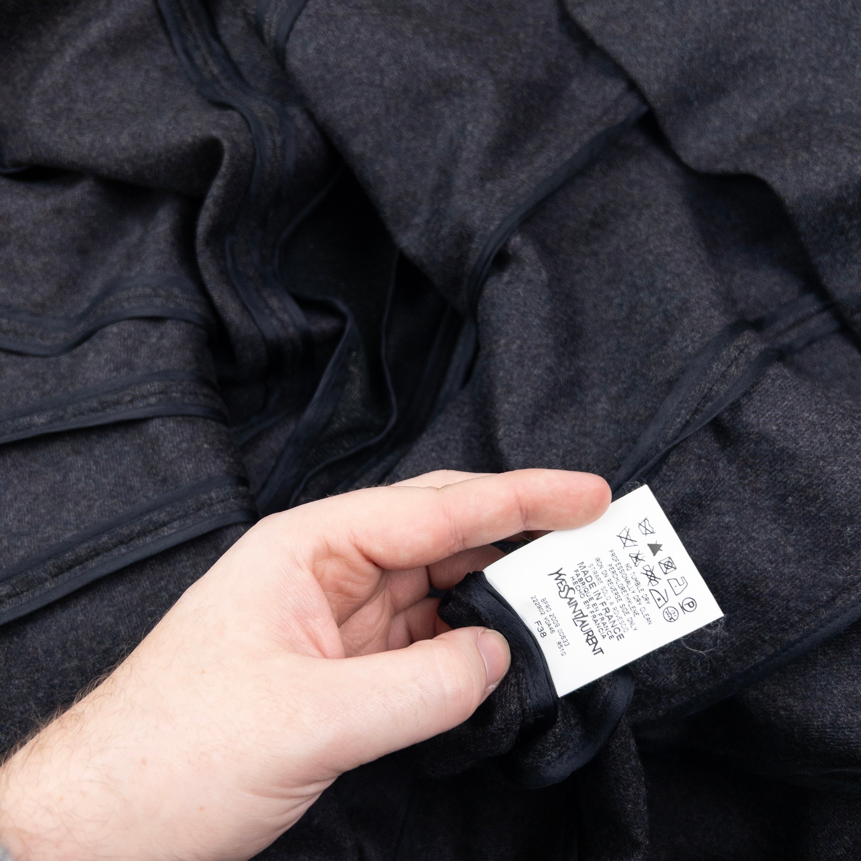 Vintage 2000s YSL Yves Saint Laurent Wool Dress Womens Size M