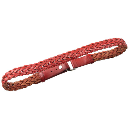 Vintage 90s Burberry Braided Leather Belt Size W28
