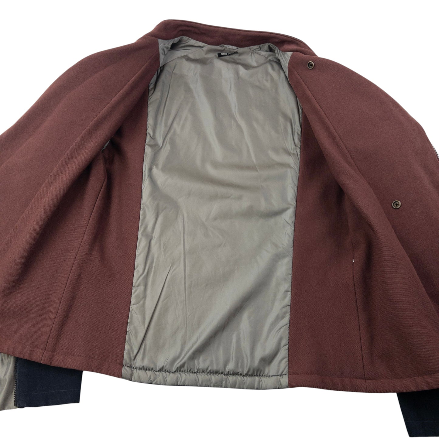 Vintage 1999 Miu Miu Asymmetric Zip Jacket Size M