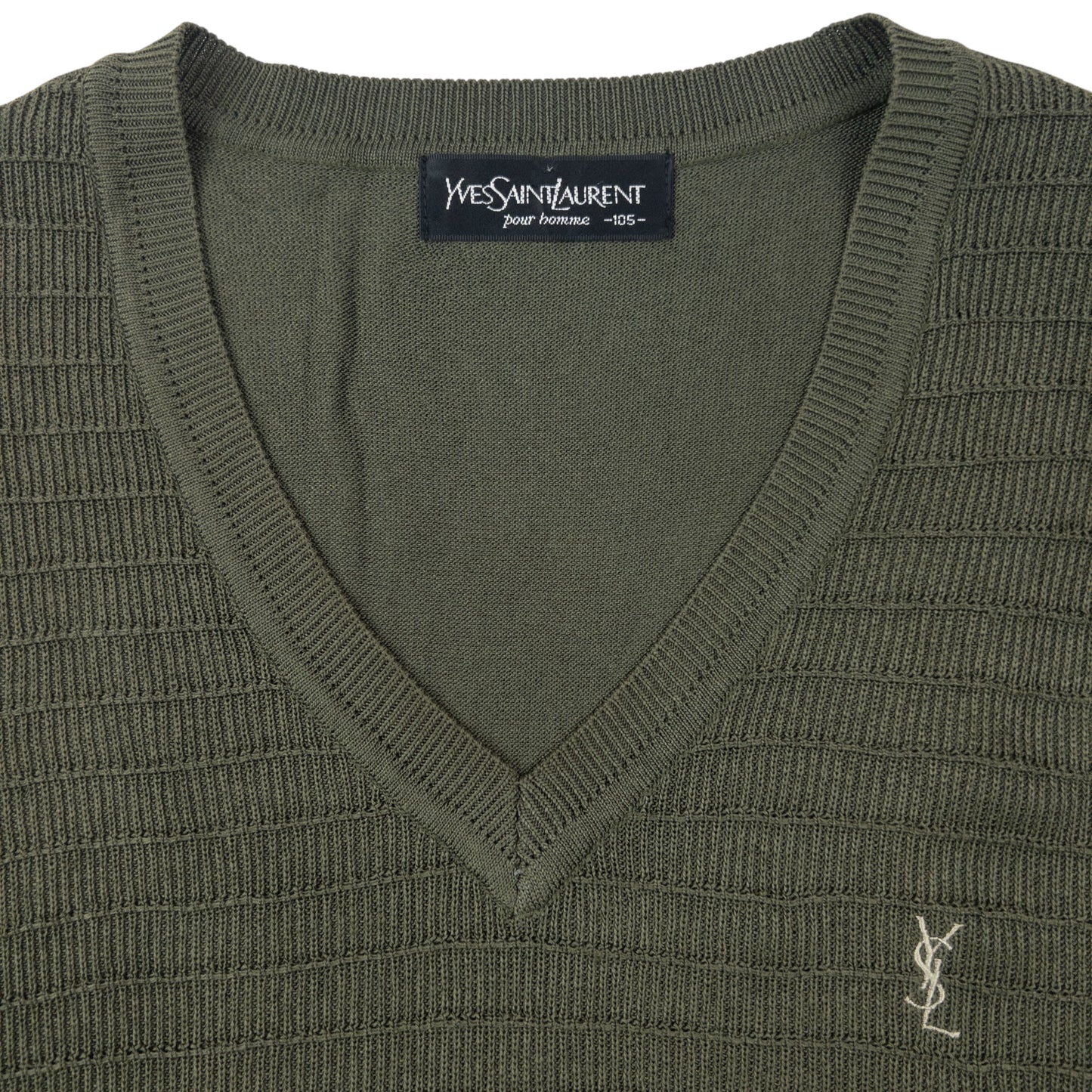 Vintage 90s YSL Yves Saint Laurent Sweater Vest Size XL