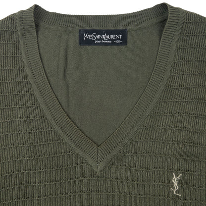 Vintage 90s YSL Yves Saint Laurent Sweater Vest Size XL