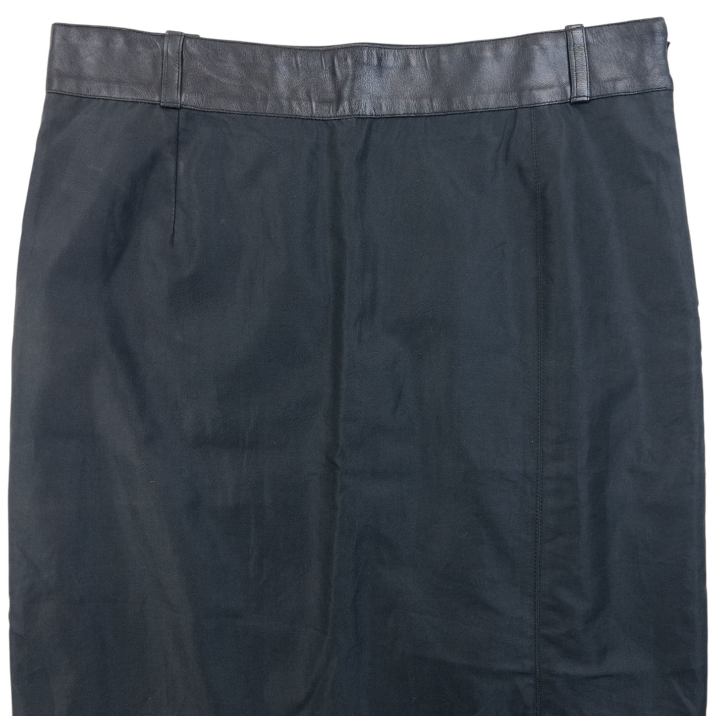 Vintage 90s Gucci By Tom Ford Leather Waist Skirt Womens Size W27