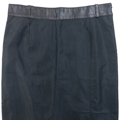 Vintage 90s Gucci By Tom Ford Leather Waist Skirt Womens Size W27