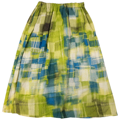 Vintage Plantation By Issey Miyake Pattern Skirt Womens Size W30