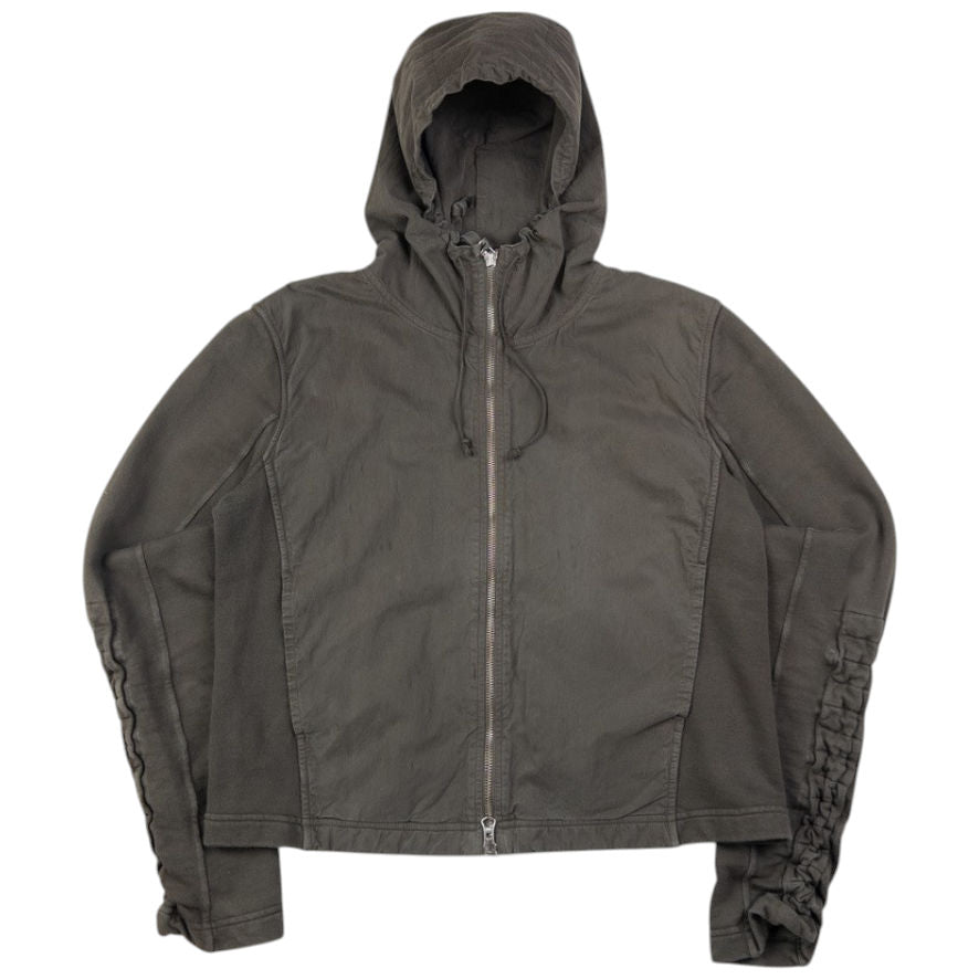 Vintage CP Company Ruched Sleeve Zip Up Hoodie Womens Size M