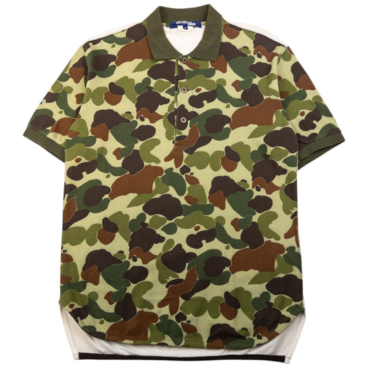 Vintage Junya Watanabe X Comme Des Garçons Camo Polo Shirt Size M