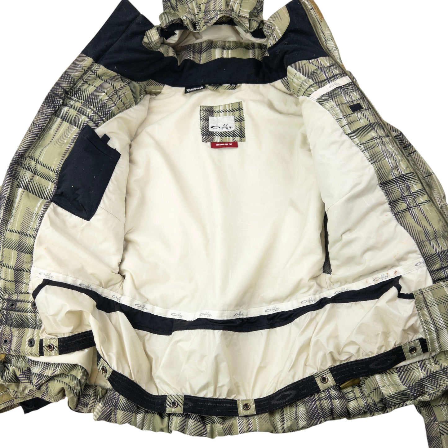 Vintage 2000s Oakley Pattern Zip Up Snowboarding Jacket Size XS