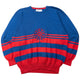 Vintage 90s Burberry Embroidered Striped Jumper Size M