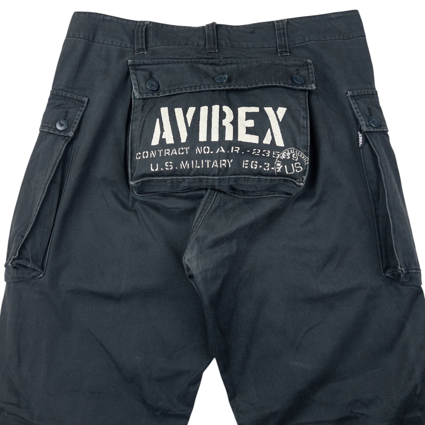 Vintage AVIREX Cargo Pocket Trousers Size W35