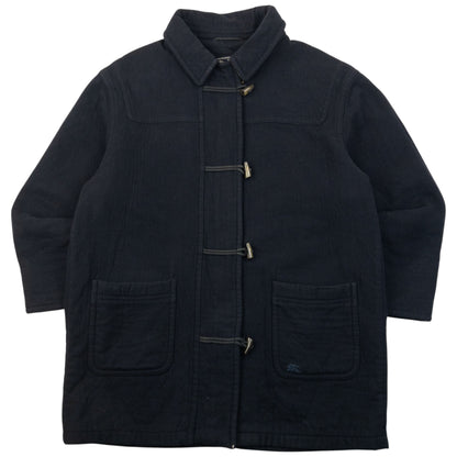 Vintage 90s Burberry Wool Duffle Jacket Size XL