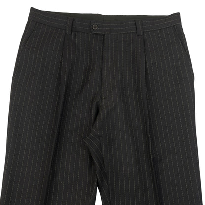 Vintage 2000s Versace Classic V2 Pinstripe Jacket & Trousers Suit Set Size XL