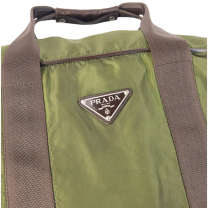 Vintage 90s Prada Duffel Luggage Bag