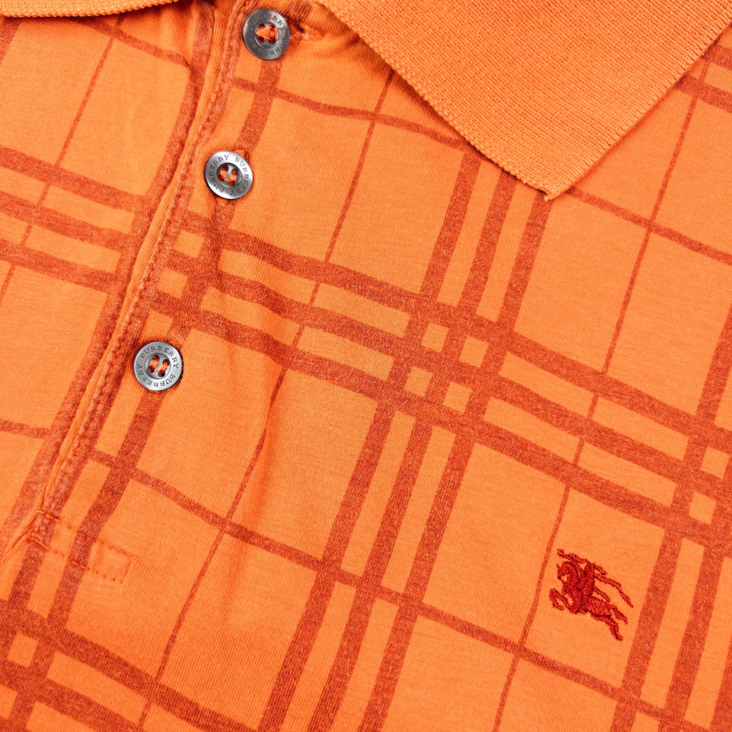 Vintage Burberry Nova Check Polo Shirt Size L