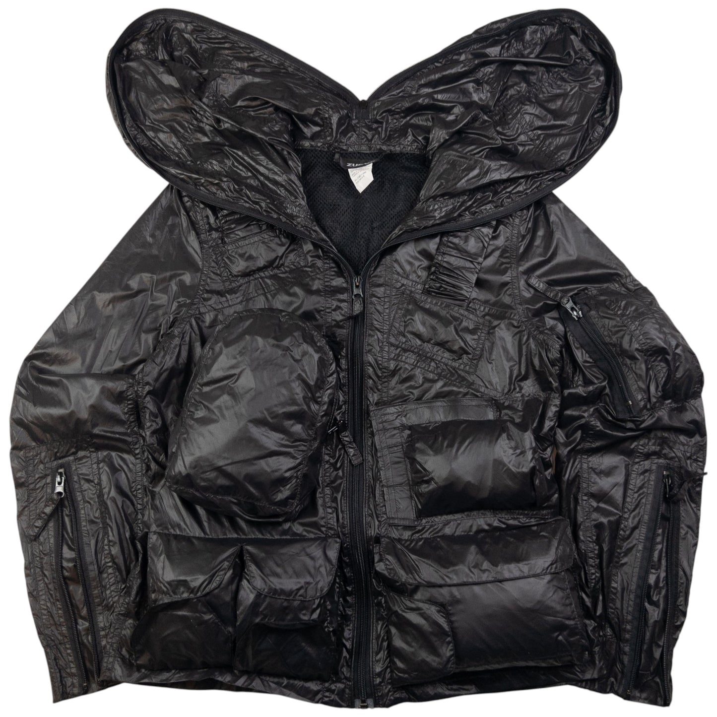 Vintage Cabane De Zucca By Issey Miyake Full Zip Hooded Jacket Size XS