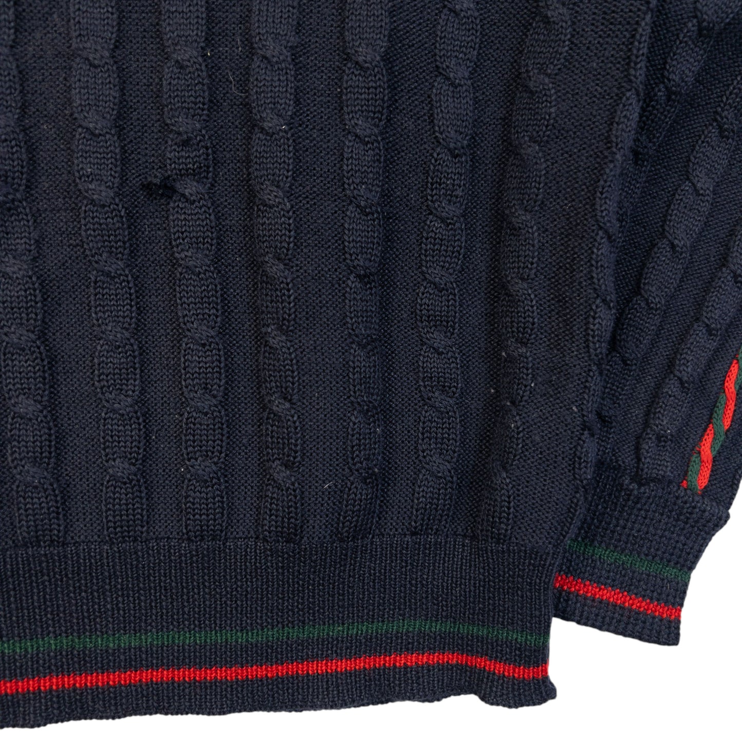 Vintage 80s Gucci Cable Knit Jumper Womens Size S