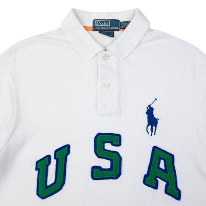 Vintage Polo Ralph Lauren USA Polo Shirt Size M