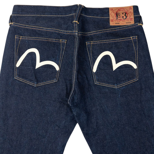 Vintage Evisu Double Gull Japanese Denim Jeans Size W34