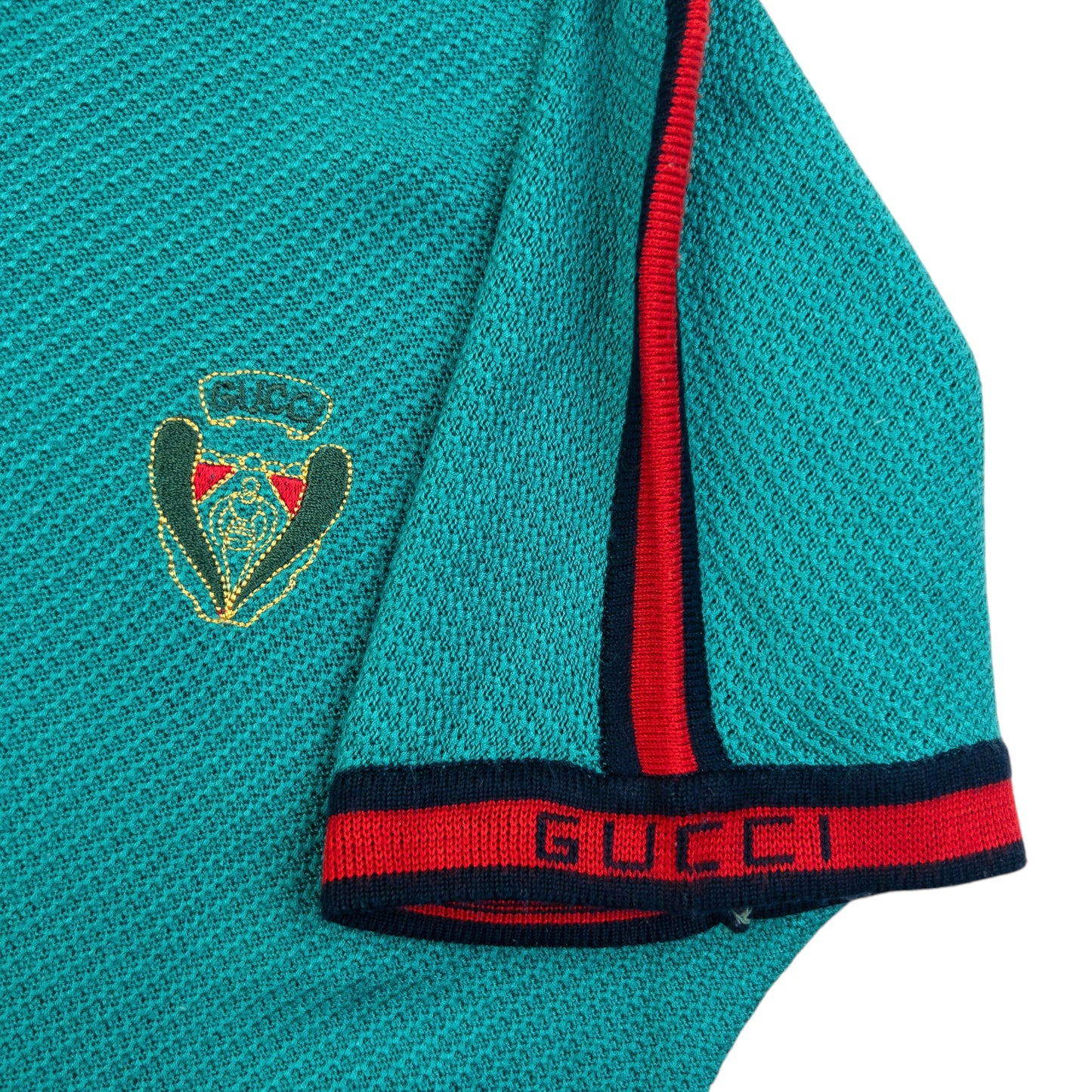 Vintage 80s Gucci Knit T Shirt Womens Size S