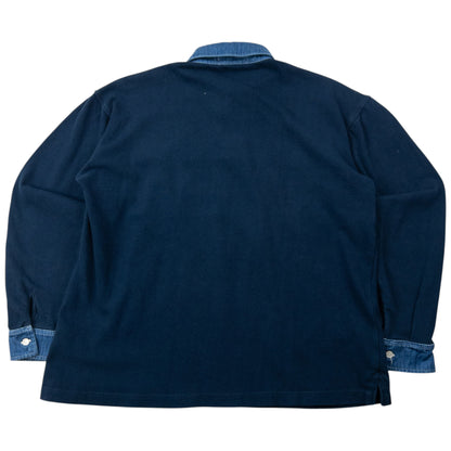 Vintage 90s Burberry Polo Sweatshirt Size XS