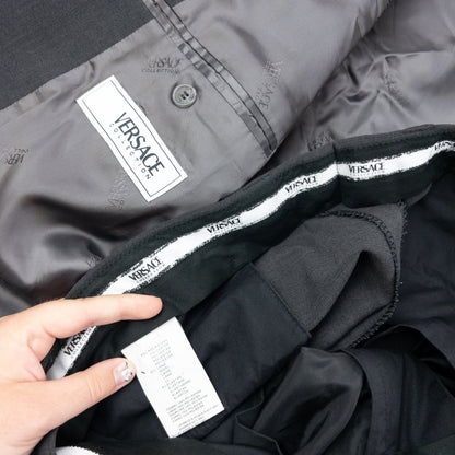 Vintage 2000s Versace Collection Jacket & Trousers Suit Set Size XL