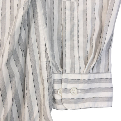 Vintage 90s Issey Miyake Striped Long Sleeve Button Up Shirt Size L
