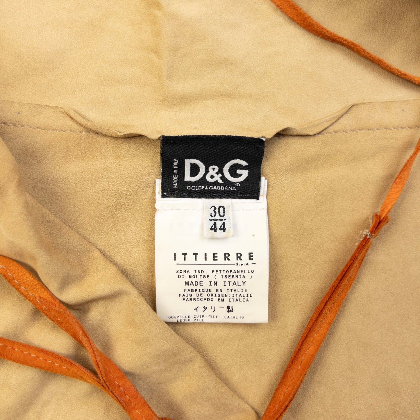 Vintage 2000s Dolce & Gabbana Suede Slip Dress Womens Size M