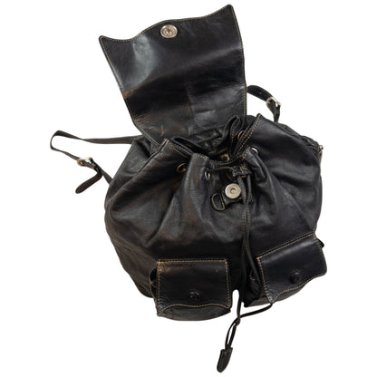 Vintage Jean Paul Gaultier Leather Bucket Backpack