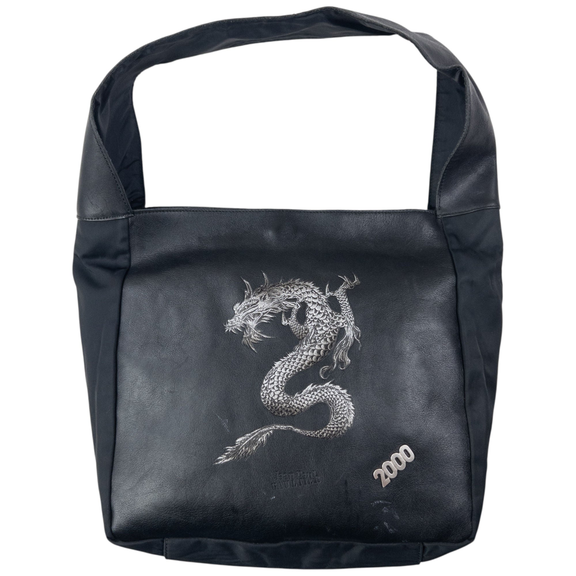Vintage 2000 Jean Paul Gaultier Dragon Leather Shoulder Bag