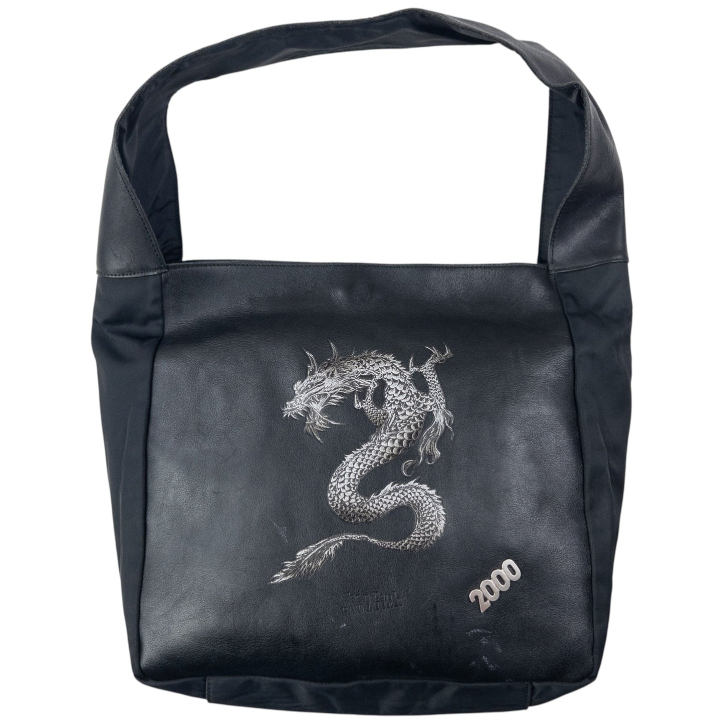 Vintage 2000 Jean Paul Gaultier Dragon Leather Shoulder Bag