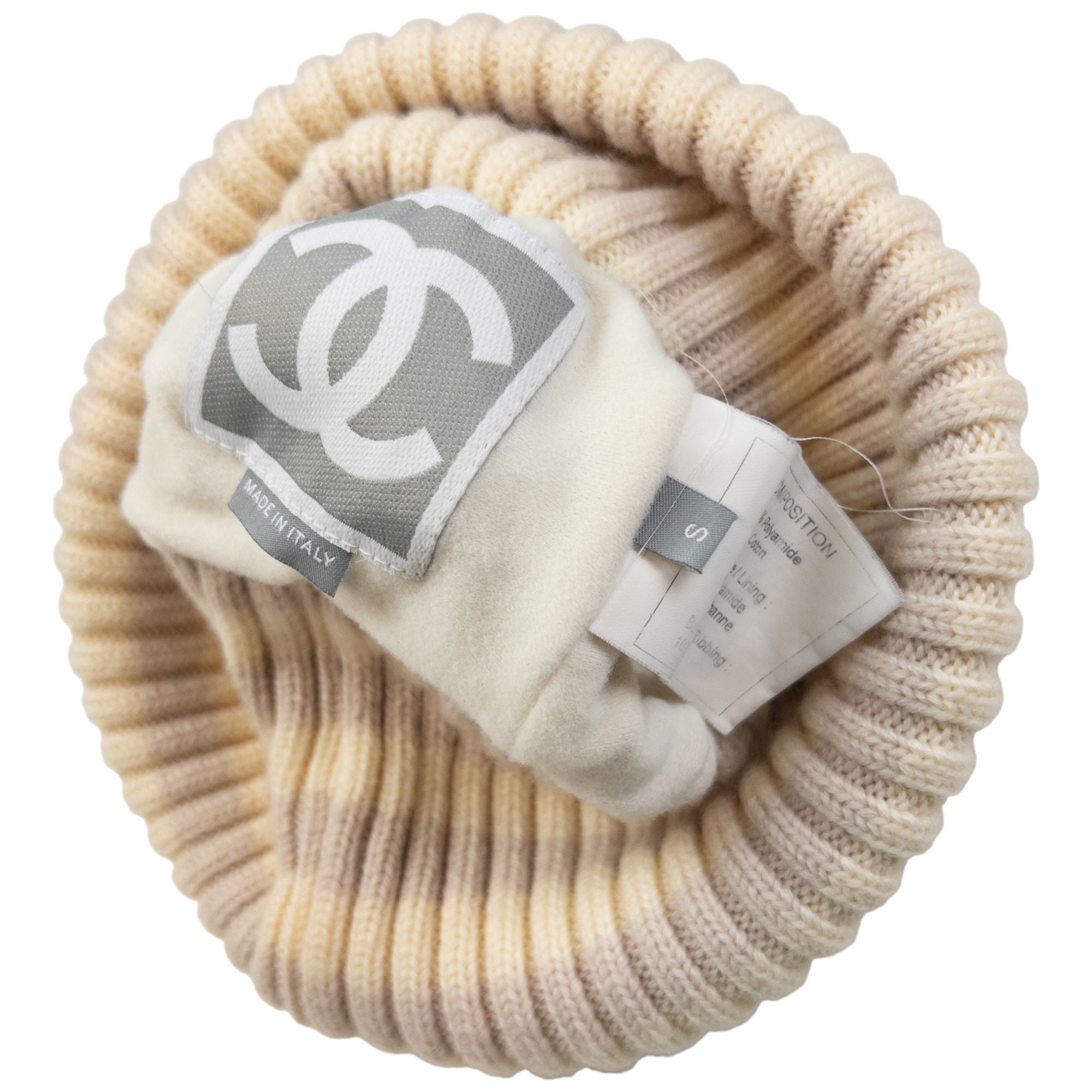 Vintage 2001 Chanel Sport Knit Bobble Hat