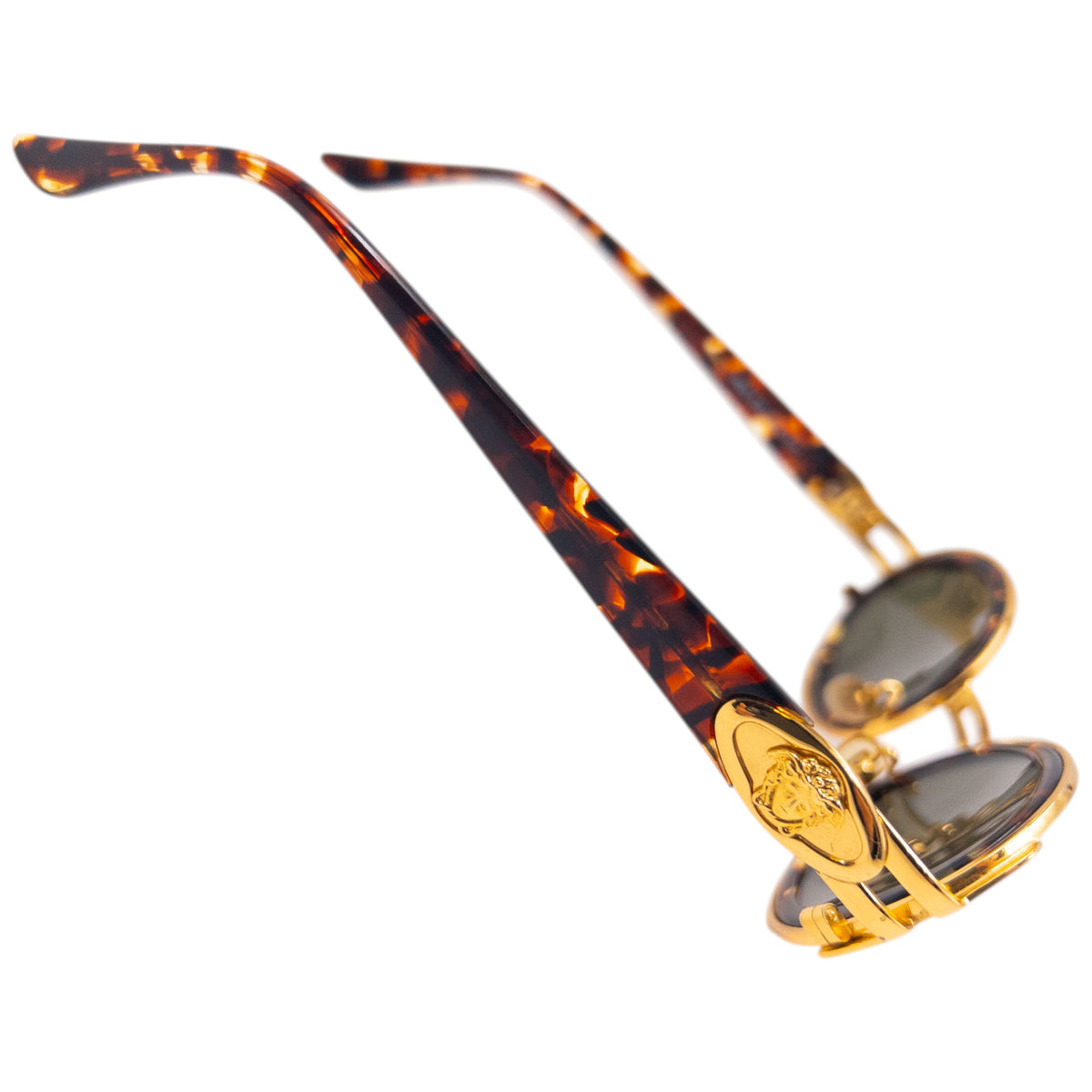 Vintage 90s Gianni Versace Tortoise Shell Sunglasses