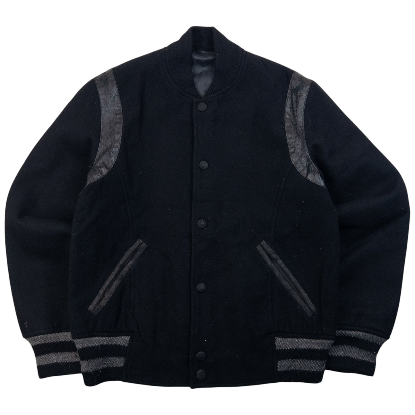 Vintage 2000s PPFM Wool Varsity Bomber Jacket Size S