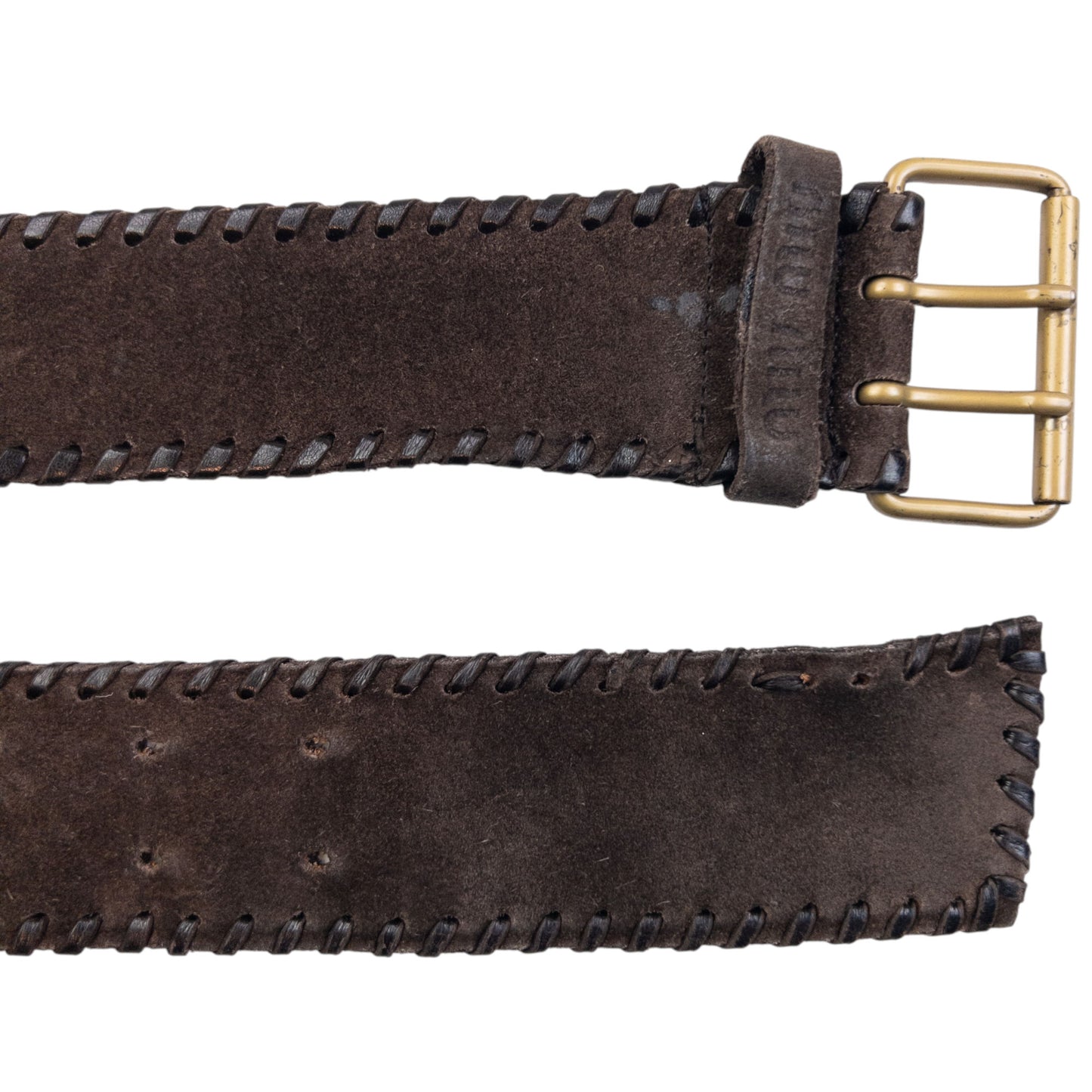 Vintage 2000s Miu Miu Suede Leather Belt Size L