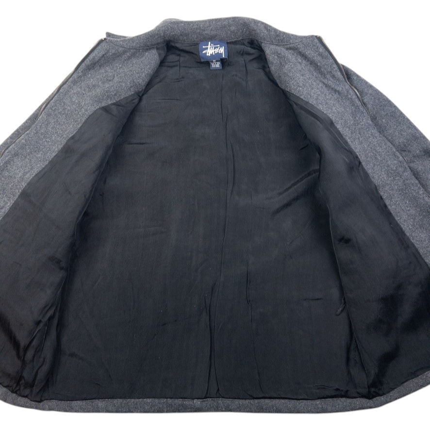 Vintage Stussy Zip Up Wool Jacket Size XL