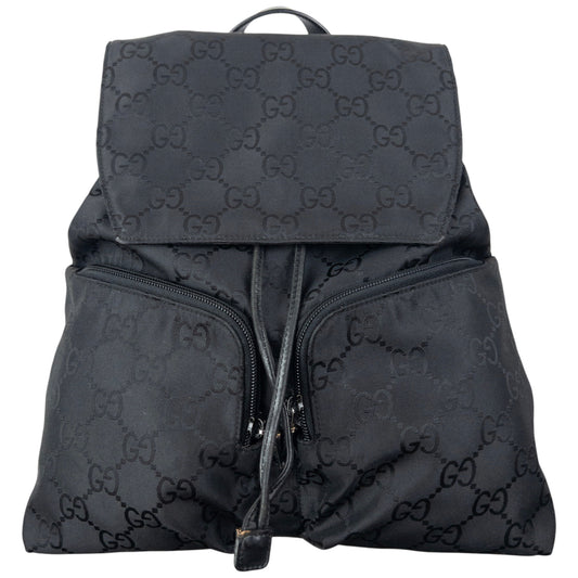 Vintage 2000s Gucci Monogram Bucket Backpack