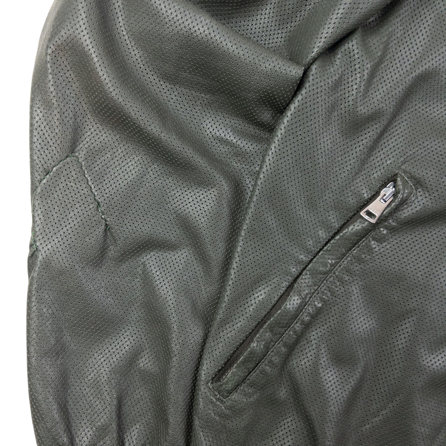 Vintage 2000s Gucci By Tom Ford Leather Bomber Jacket Size M