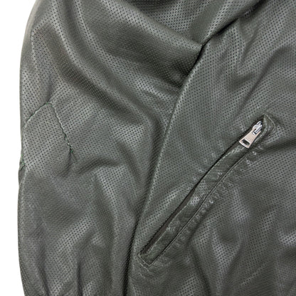 Vintage 2000s Gucci By Tom Ford Leather Bomber Jacket Size M