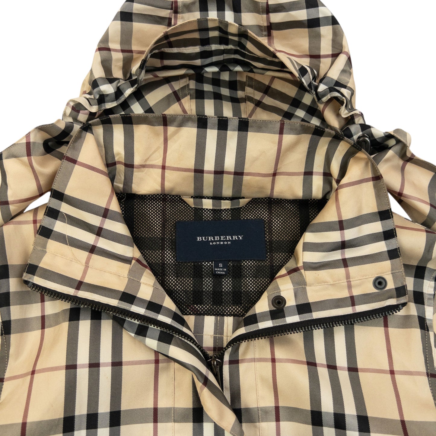 Vintage 2000s Burberry Nova Check Belt Waist Jacket Womens Size S