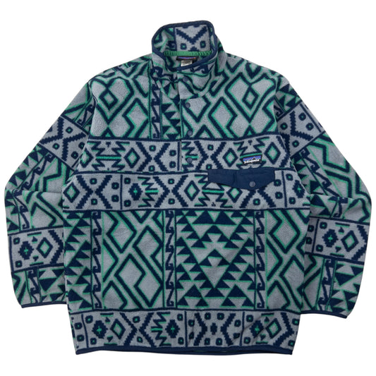Vintage Patagonia Aztec Snap T Button Fleece Sweatshirt Size S