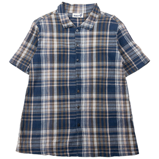 Vintage Hai Sporting Gear By Issey Miyake Short Sleeve Button Up Shirt Womens Size M