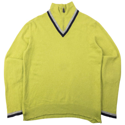 Vintage 90s Hermès Q Zip Cashmere Jumper Size XL