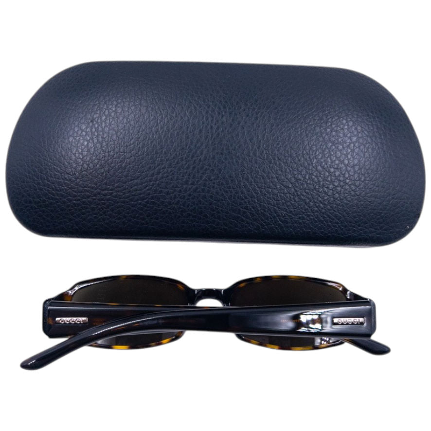 Vintage 2000s Gucci By Tom Ford Tortoise Shell Sunglasses in brown, photo 8